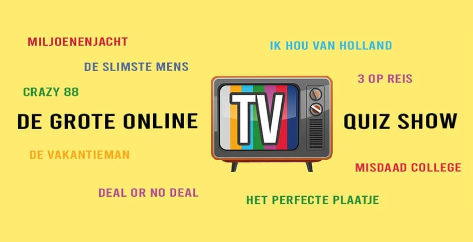 De grote Online TV Quiz show bedrijfsuitje
