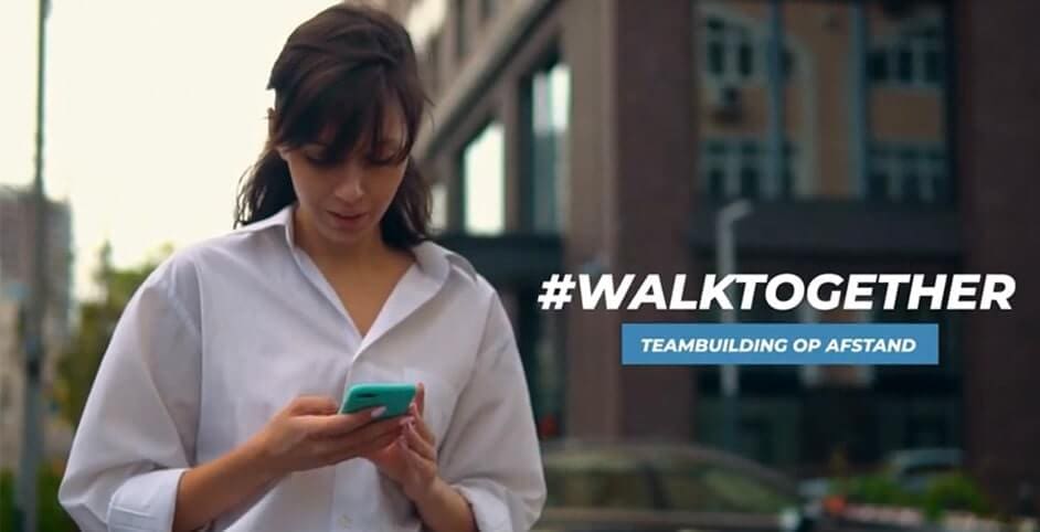 Online spel onder collega's healthy walk