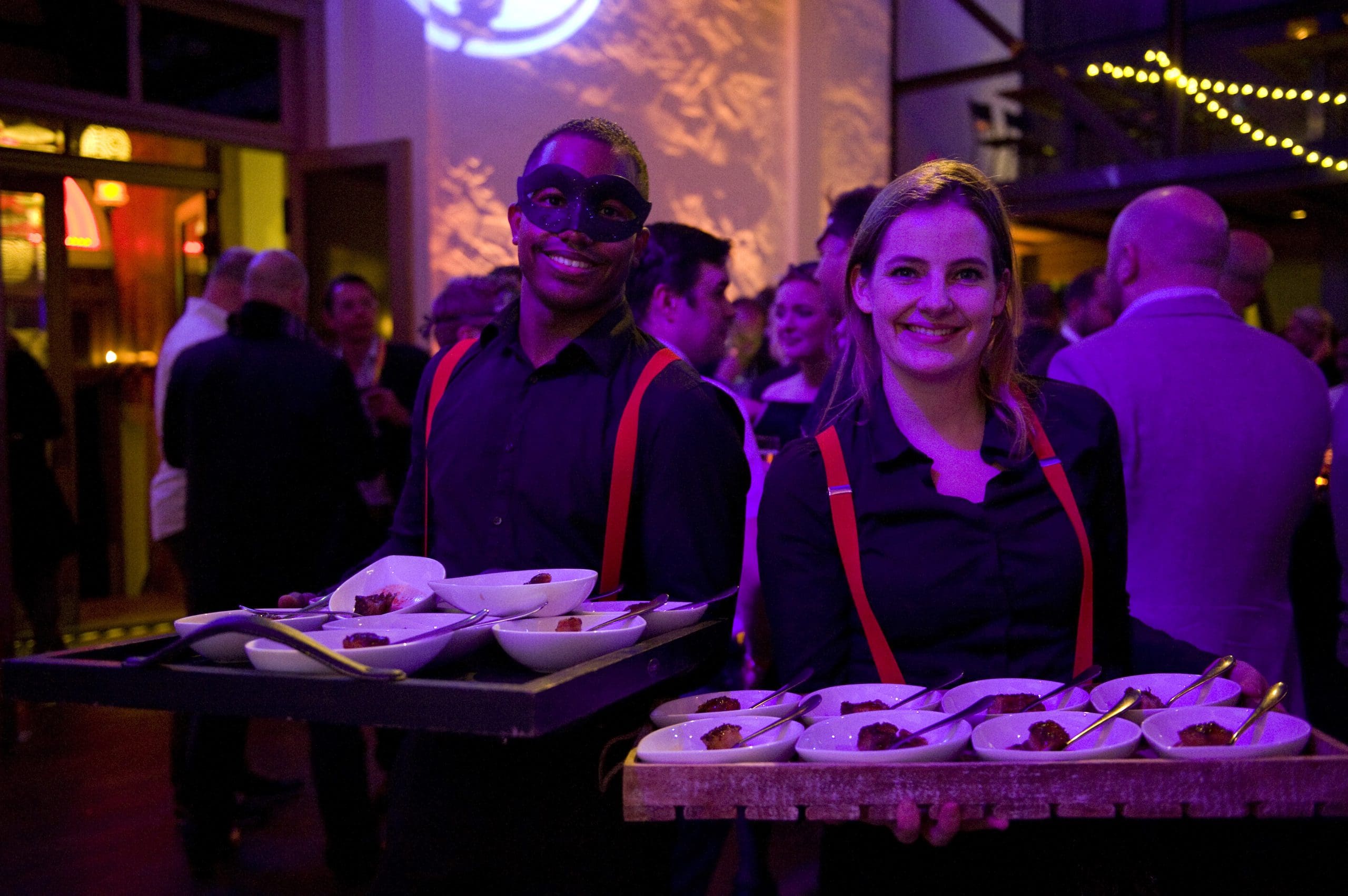 Bediening Walking Dinner eten