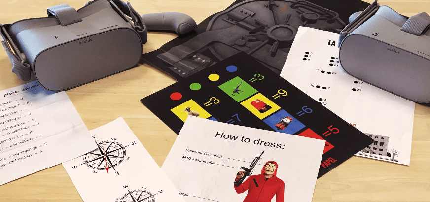 La Casa De Papel VR bril en spel.