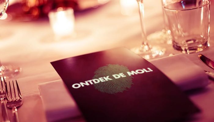 Ontdek de Mol diner Ontdek de Mol diner gedekte tafel